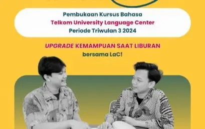 Pendaftaran Kursus Bahasa TW 3 2024 Telkom University Language Center telah Dibuka!