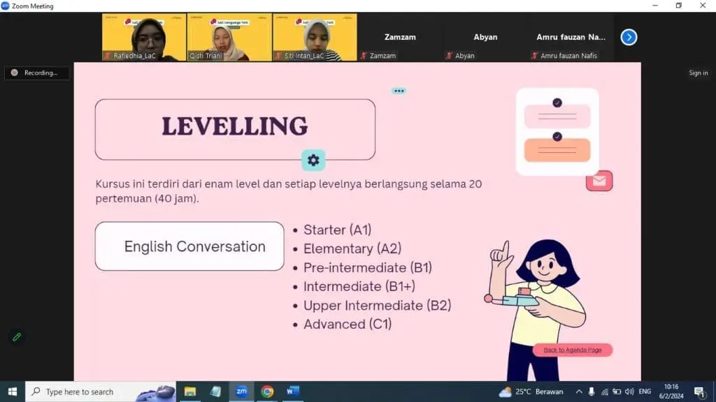 LaC Language Talk Day 1