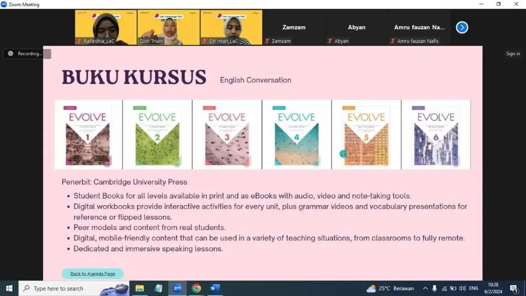 Info Session English Course