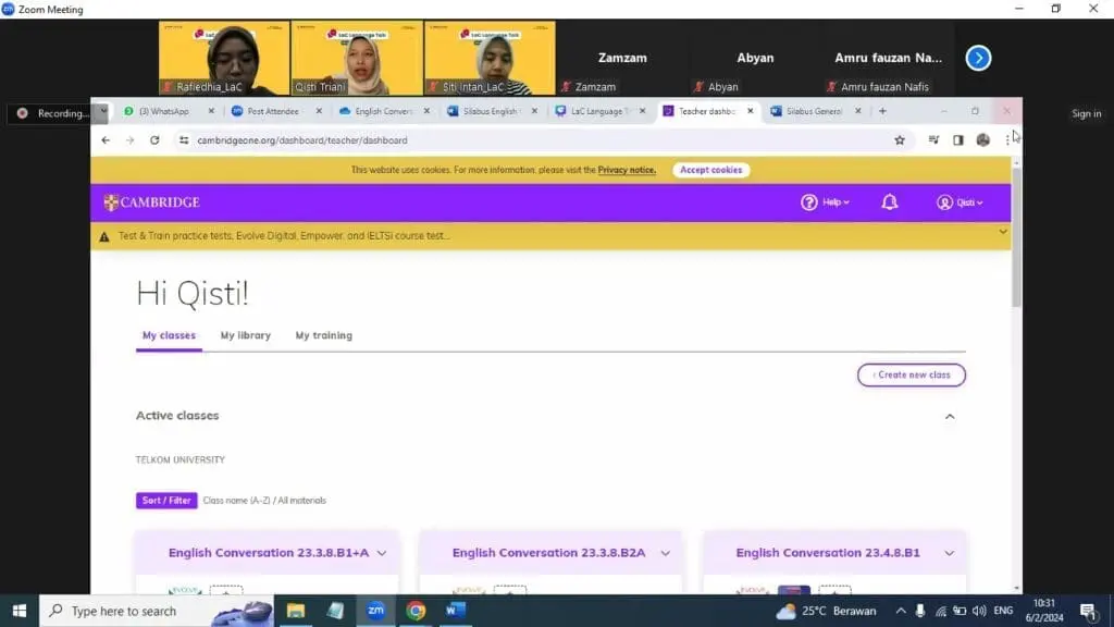 LaC Language Talk Day 1