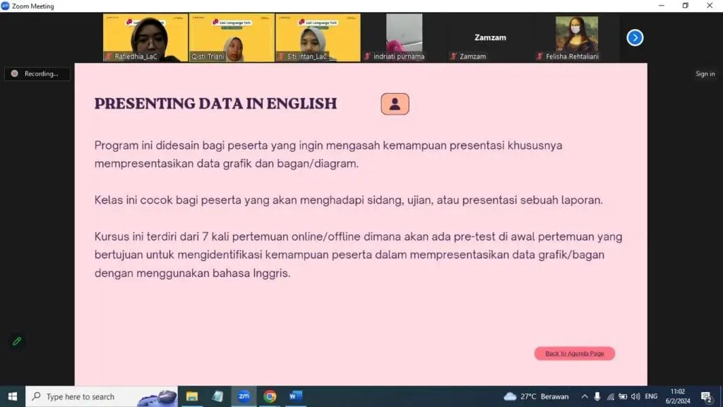 Info Session Short Course