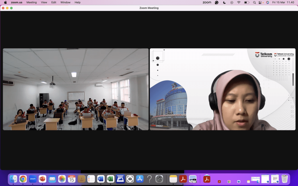 Pelaksanaan Kelas Academic Writing secara daring kelas RKS