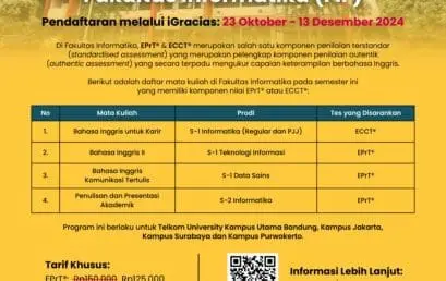EPrT® & ECCT® Fakultas Informatika (FIF)