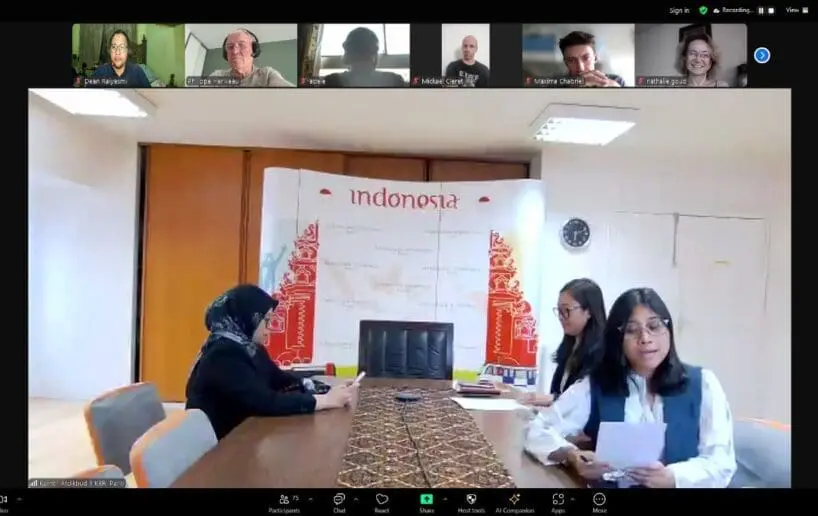 Dokumentasi Pembukaan Kelas BIPA KBRI Paris Semester 2