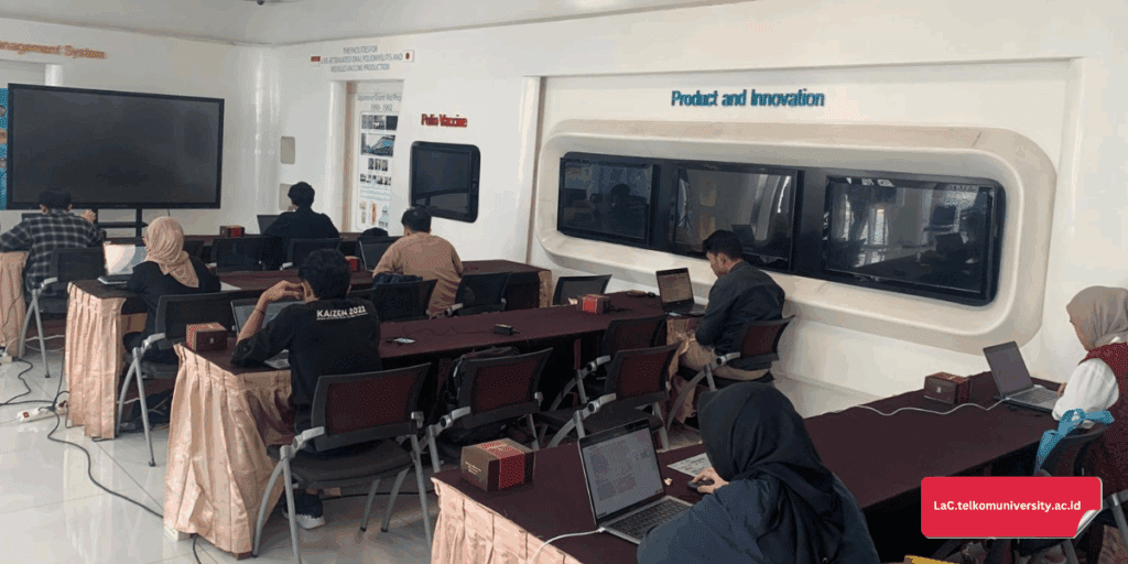 Potret pelaksanaan Tes TOEFL ITP yang diselenggarakan oleh Telkom University Language Center