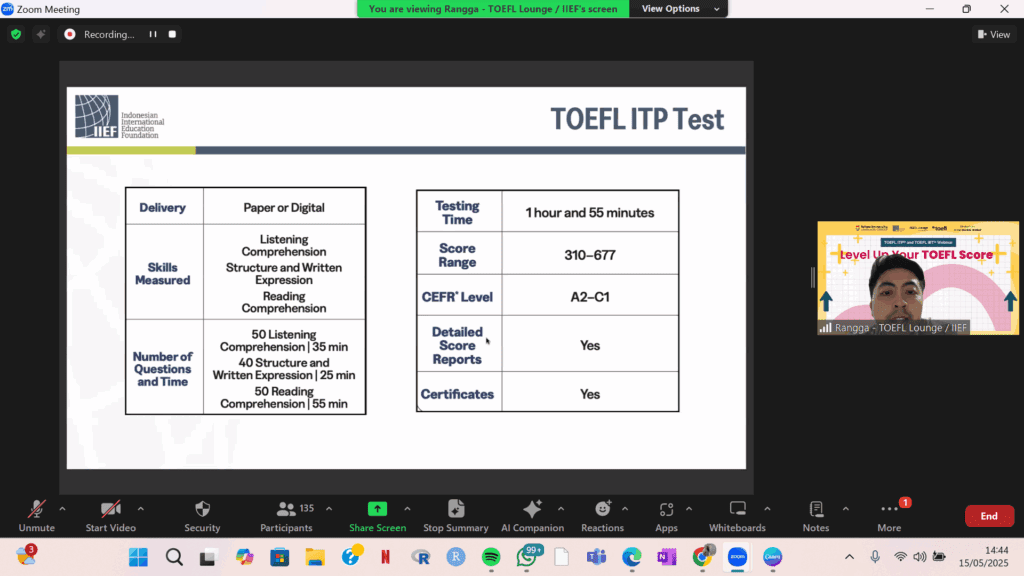 Penyampaian materi oleh Bapak Athino Rangga