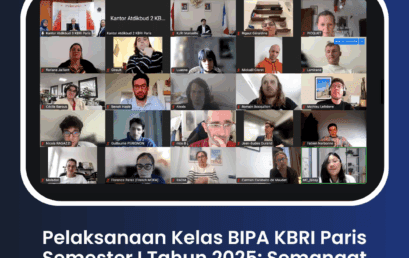 Kelas BIPA KBRI Paris Semester I 2025 Bahasa dan Budaya Indonesia