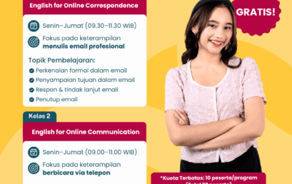 GRATIS! Trial Class English for Online Communication & Correspondence – Daftar Sekarang!