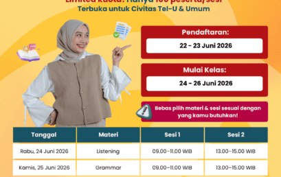 FREE Trial Class EPrT® Telkom University Hadir Kembali!