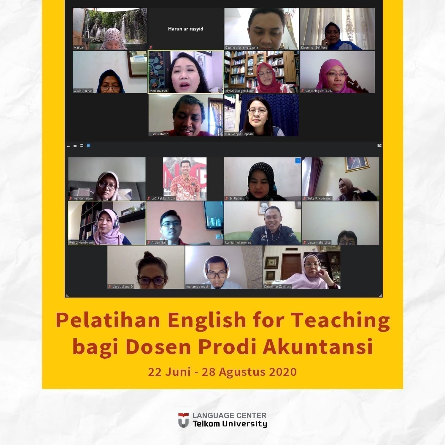 Pelatihan Dosen Prodi Akuntansi – English for Teaching