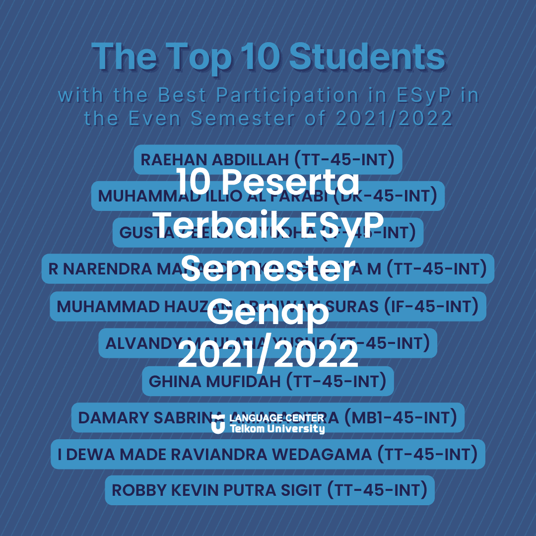 10 Peserta Terbaik ESyP Semester Genap 2021/2022 Periode 2