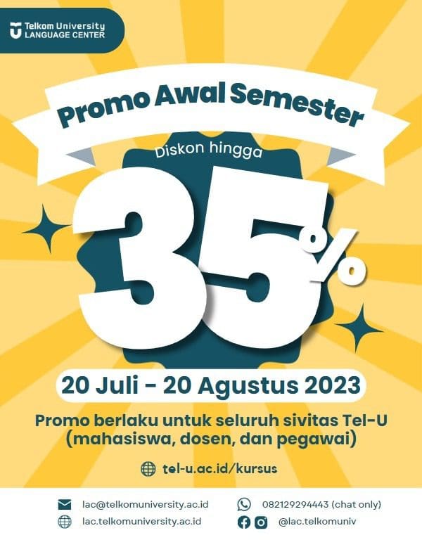 Promo Awal Semester Diskon Hingga 35%!