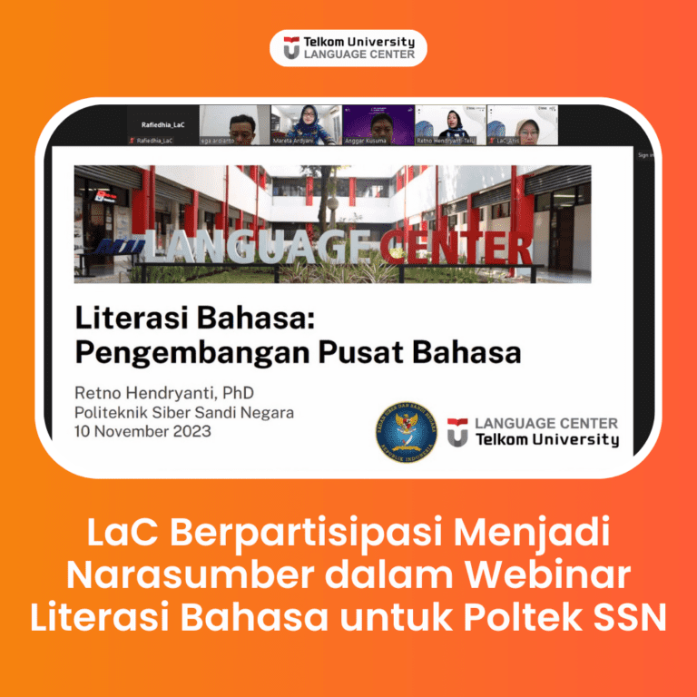 LaC dalam Webinar Literasi Bahasa