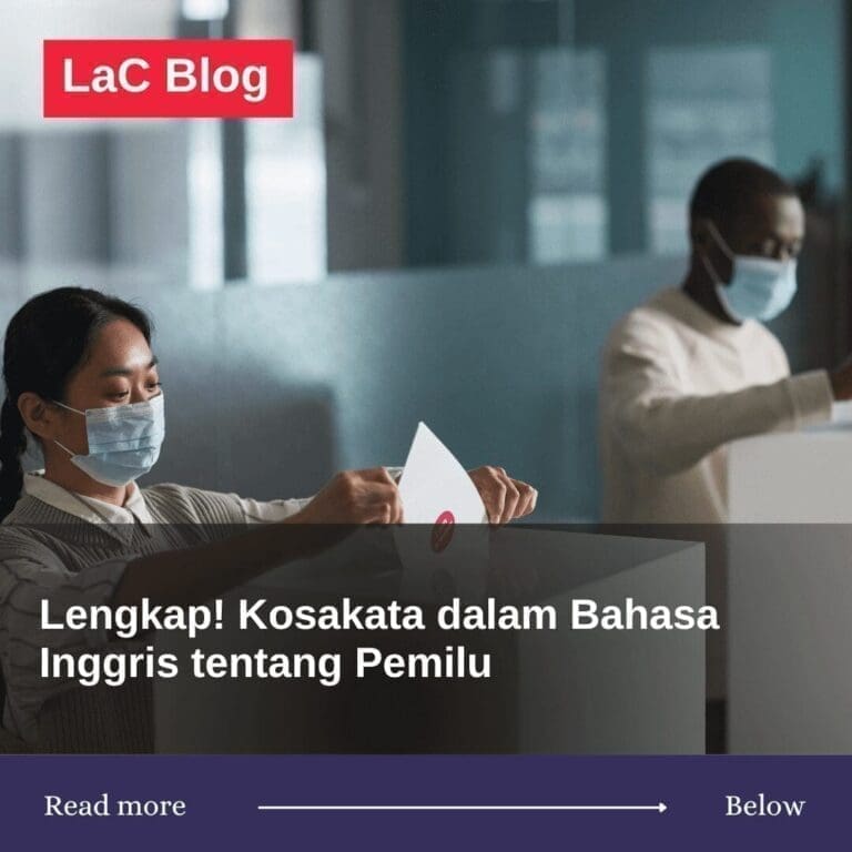 kosakata bahasa inggris dalam pemilu