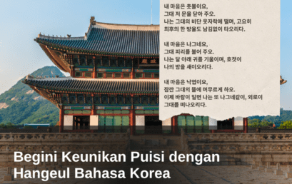 Begini Keunikan Puisi dengan Hangeul Bahasa Korea