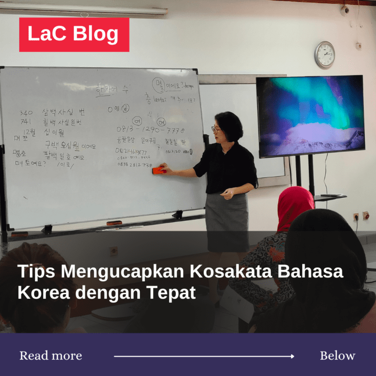 Tips Mengucapkan Kosakata Bahasa Korea