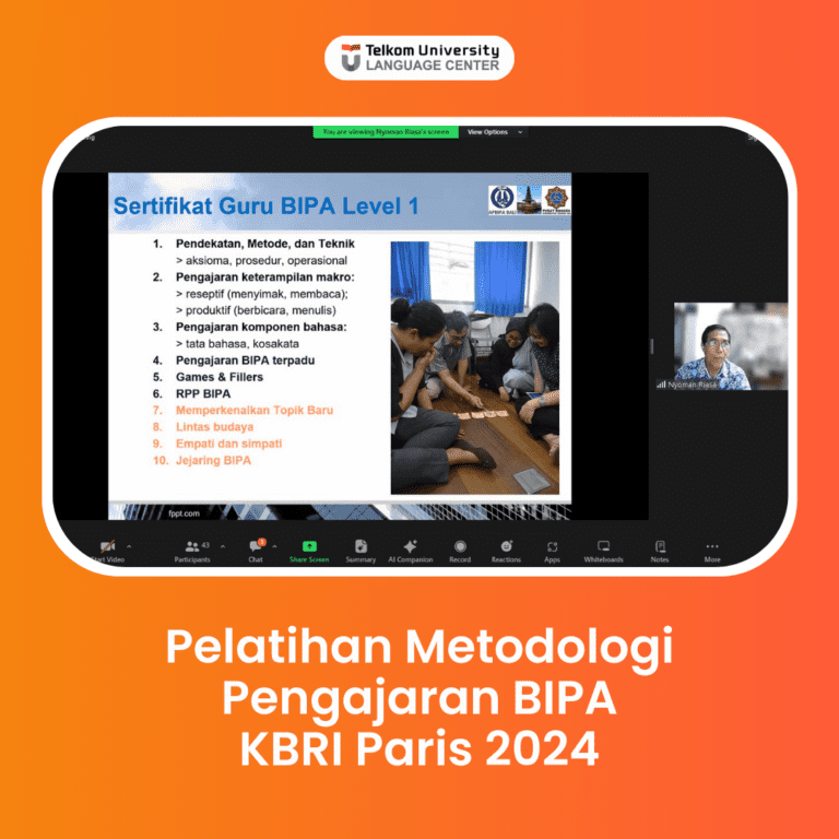 Pelatihan BIPA KBRI Paris 2024