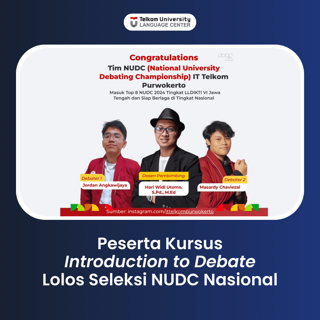 Peserta Kursus Introduction to Debate Lolos Seleksi NUDC Tingkat Nasional 