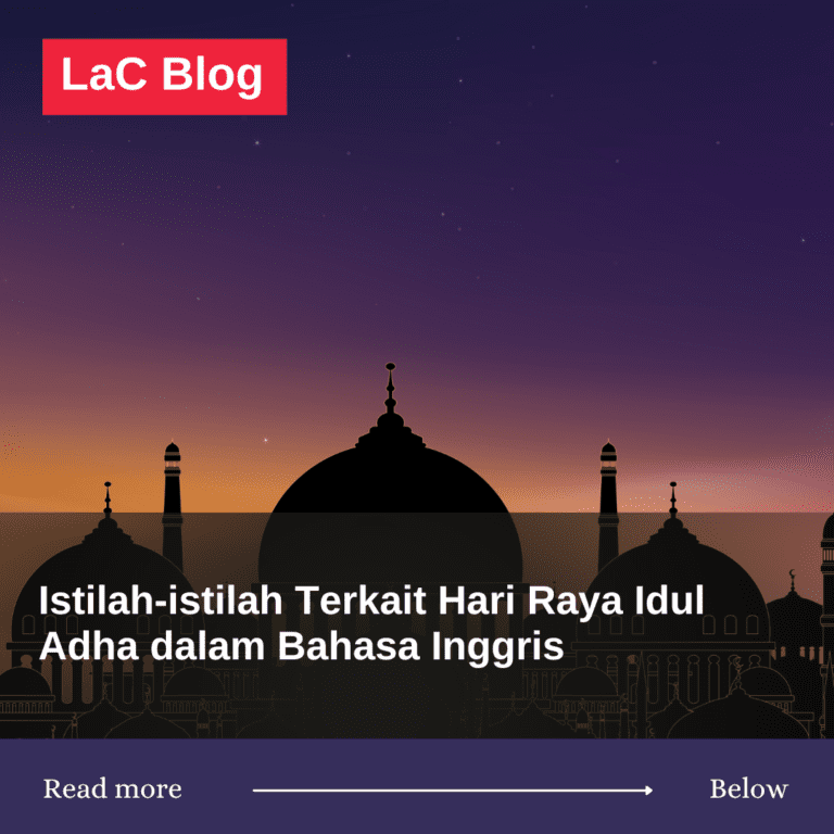 Istilah-istilah Terkait Hari Raya Idul Adha dalam Bahasa Inggris