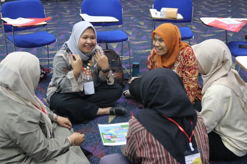 Peserta FILBA Workshop bermain games bersama