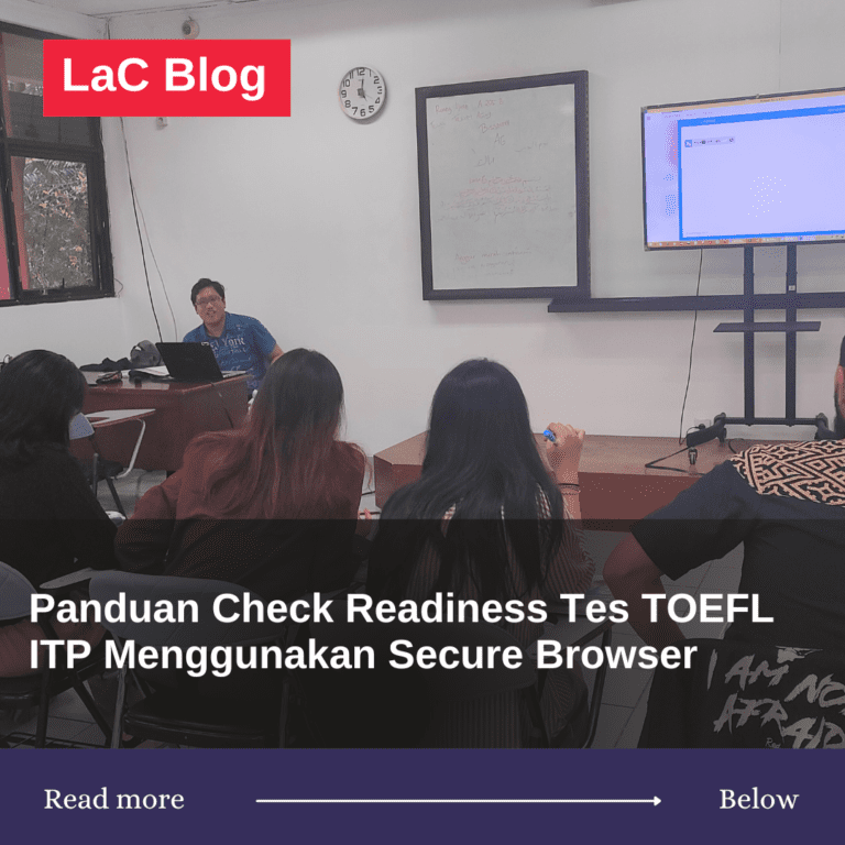 Panduan Check Readiness Tes TOEFL ITP Menggunakan Secure Browser