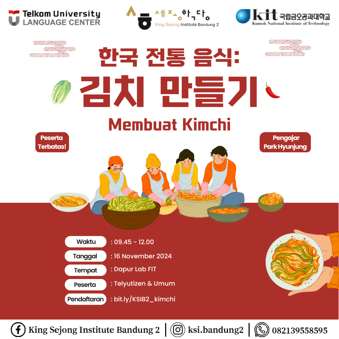 Acara budaya membuat kimchi bersama King Sejong Institute Bandung 2