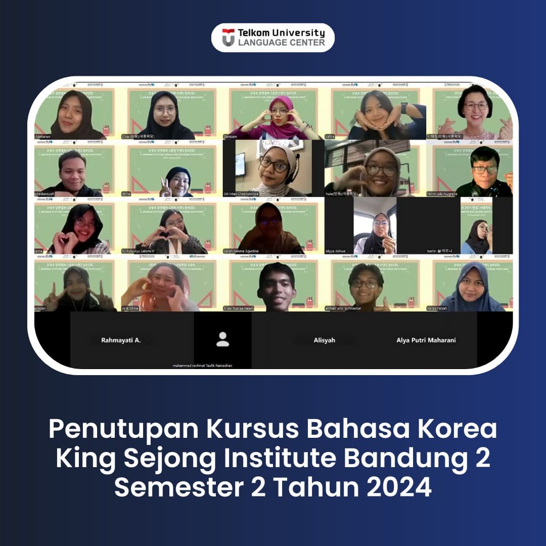 Penutupan Kursus Bahasa Korea King Sejong Institute Bandung 2 Semester 2 Tahun 2024