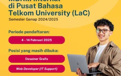 Perpanjangan MBKM Internal Semester Genap 2024/2025 di Pusat Bahasa Telkom University (LaC)