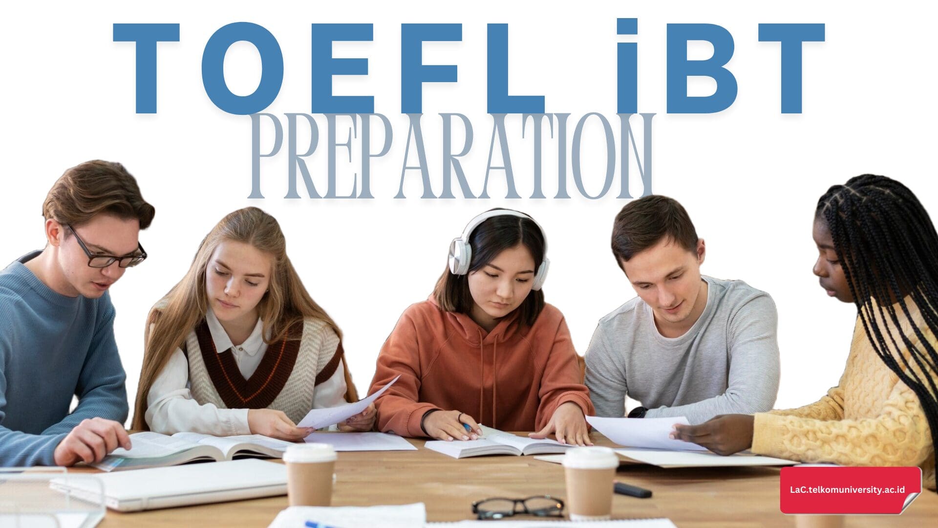 Ilustrasi mahasiswa berlatih strategi membaca cepat untuk menghadapi reading passage di TOEFL iBT