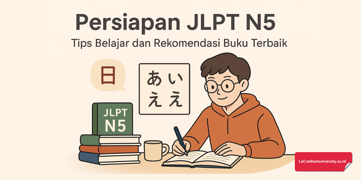 Ilustrasi judul artikel Persiapan JLPT N5 Tips Belajar dan Buku Terbaik