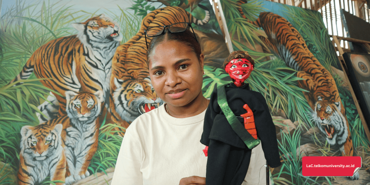 Students practicing Bahasa Indonesia in a cultural immersion activity