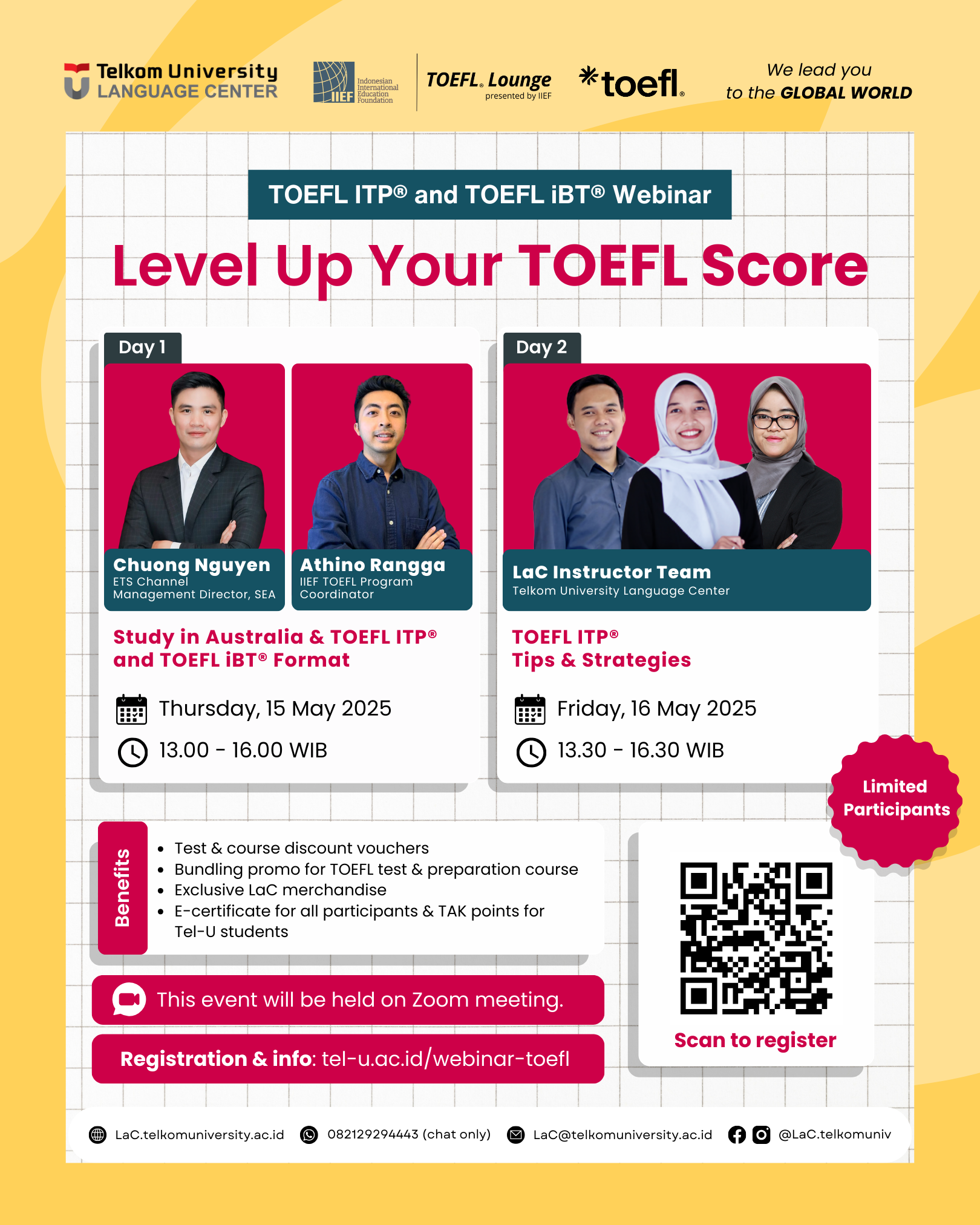 TOEFL ITP® & TOEFL iBT® Webinar: Level Up Your TOEFL Score!