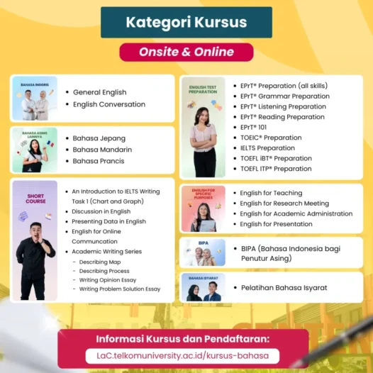 Pendaftaran Kursus Bahasa LaC Periode Semester Genap 2025-2026 RESMI DIBUKA