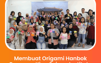 Acara Budaya Membuat Origami Hanbok di KSI Bandung 2
