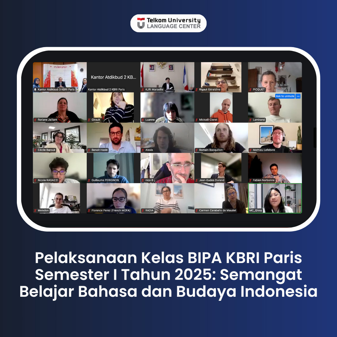 Kelas BIPA KBRI Paris Semester I 2025 Bahasa dan Budaya Indonesia