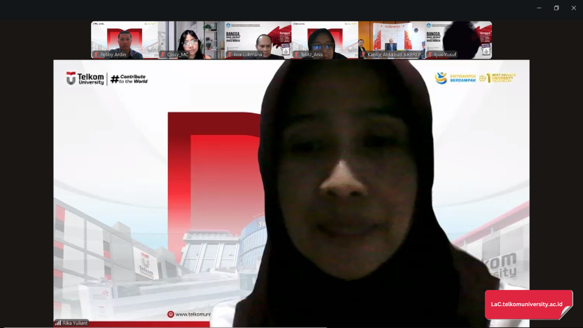 Sambutan oleh Ibu Rika Yuliant, Kepala Bagian Pusat Bahasa