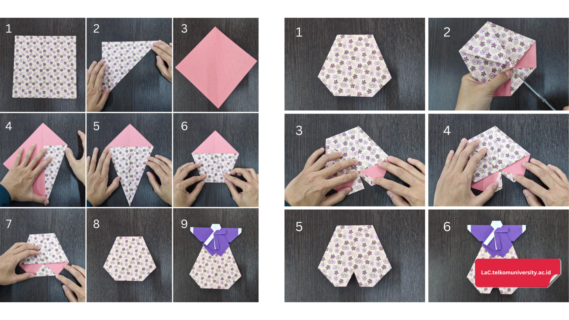 Membuat rok (kiri) dan Membuat celana (kanan)
