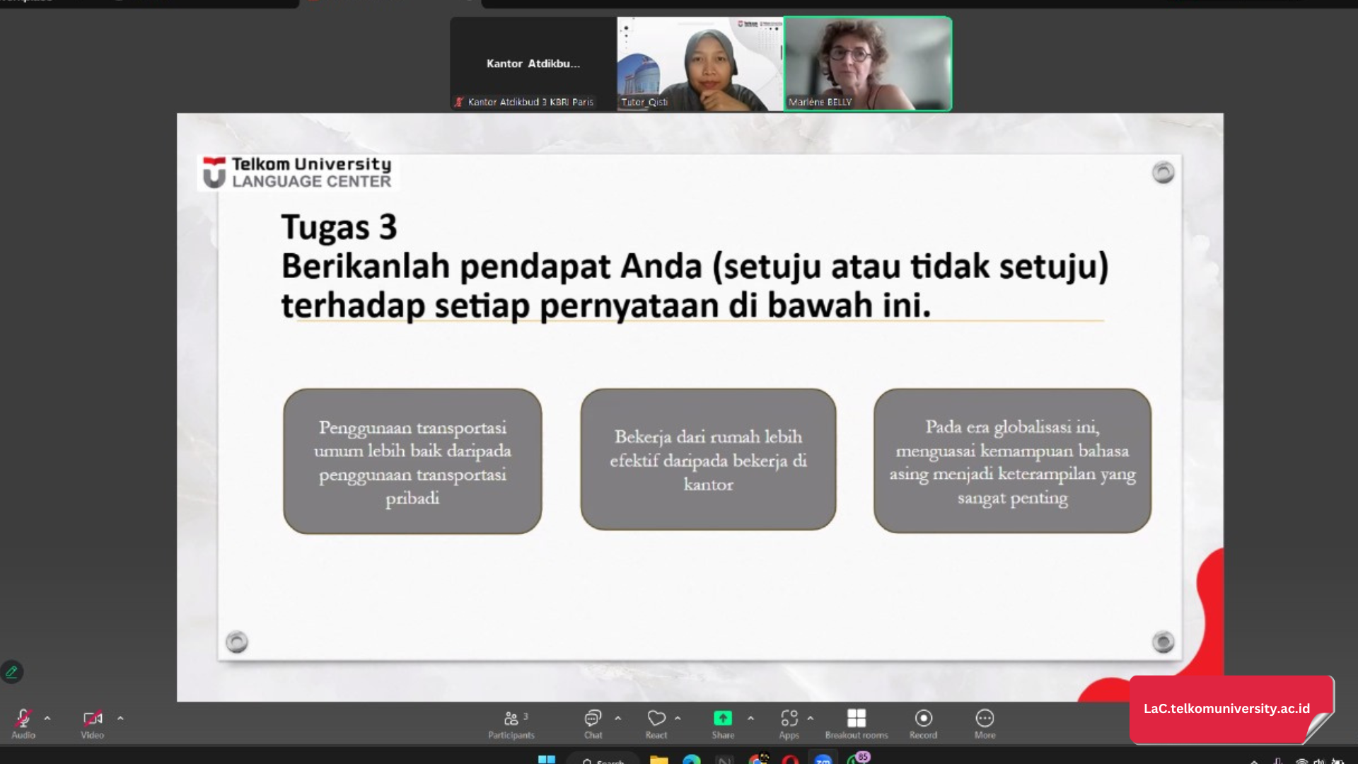 Praktik dengan Tutor dari LaC 2