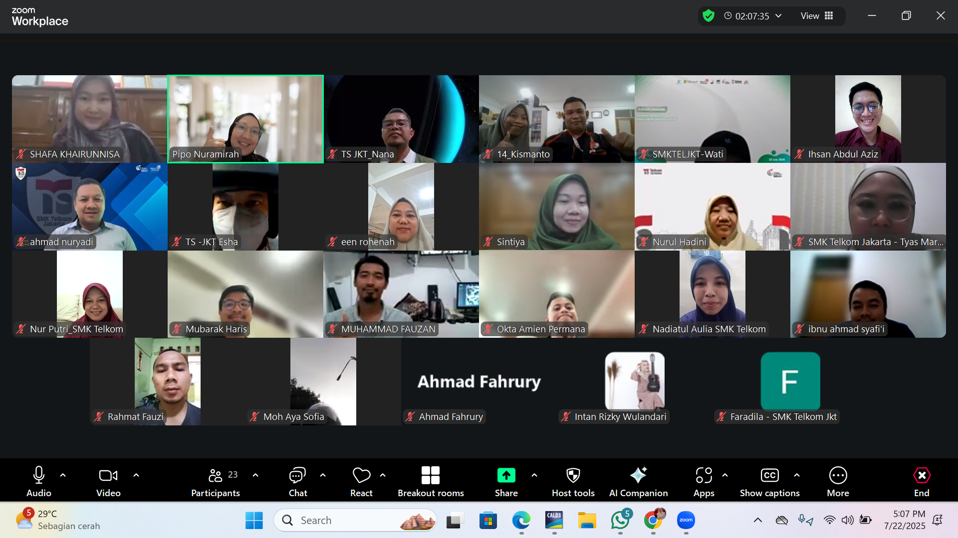 Pelaksanaan Pembekalan TOEFL ITP® untuk guru - guru SMK Telkom Jakarta 3