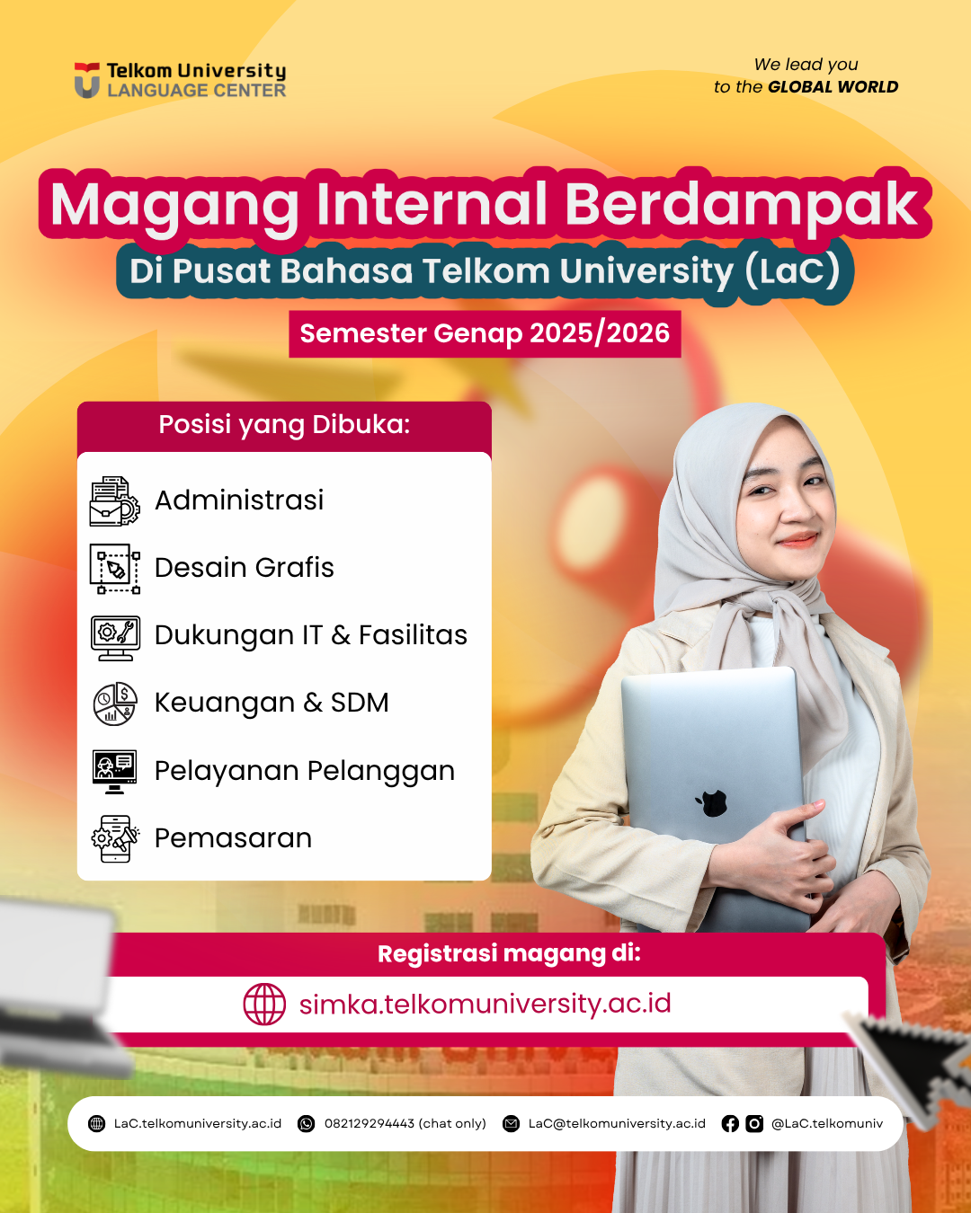 Pendaftaran Magang Berdampak Internal Telkom University