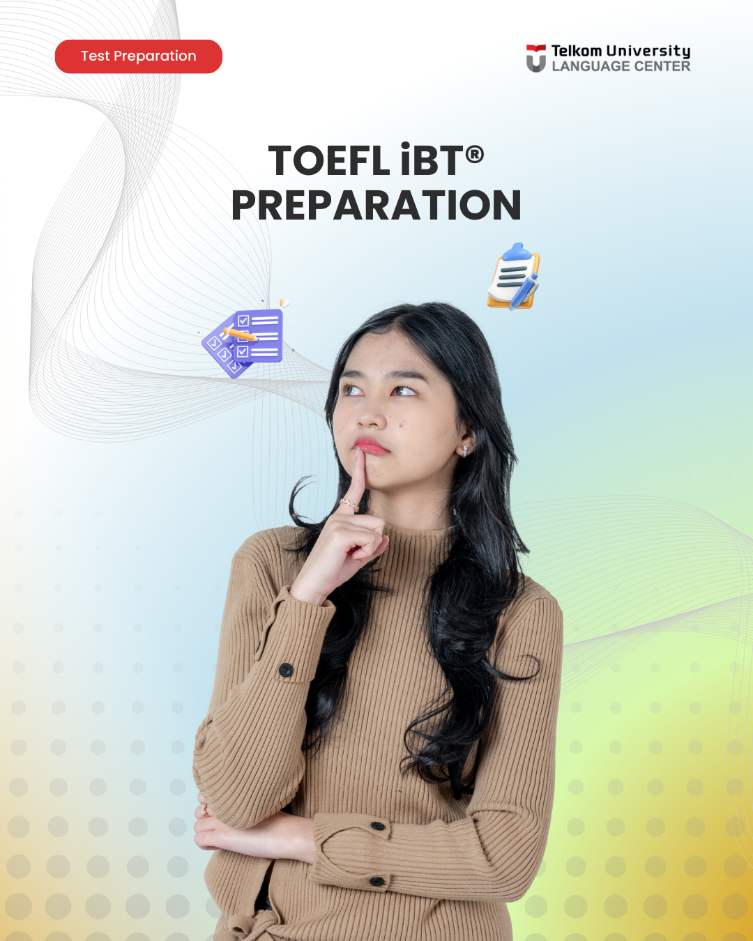 Kursus Bahasa Inggris Terbaik untuk Test Preparation - TOEFL iBT Preparation