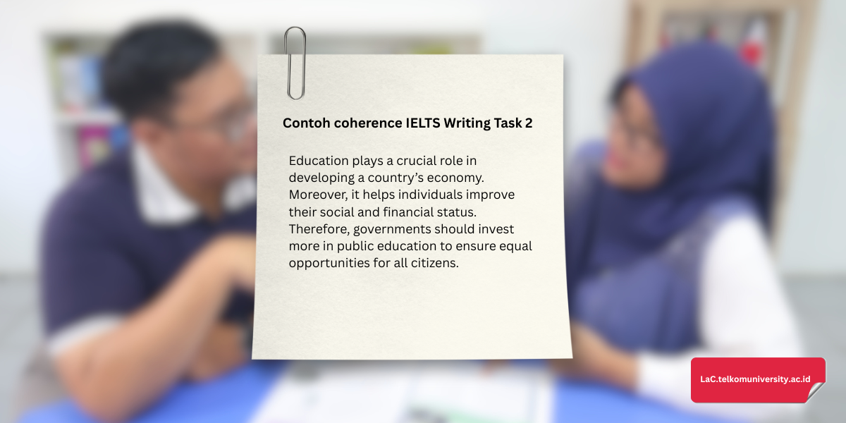 Contoh coherence IELTS Writing Task 2