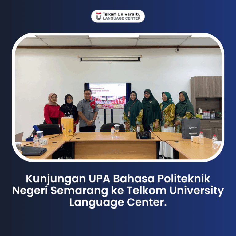 Kunjungan UPA Bahasa Polines ke Telkom University Language Center