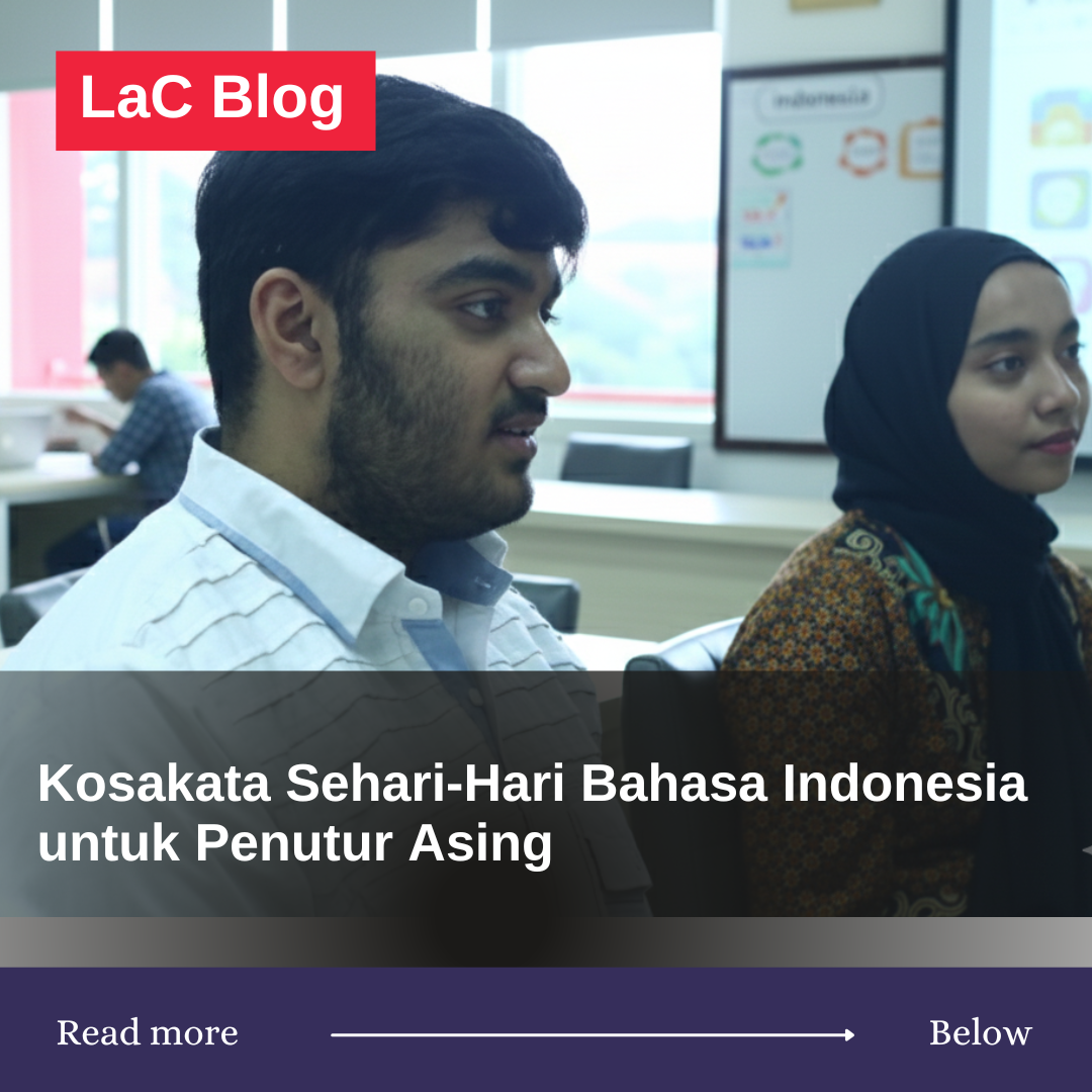 Kosakata Sehari-Hari Bahasa Indonesia untuk Penutur Asing