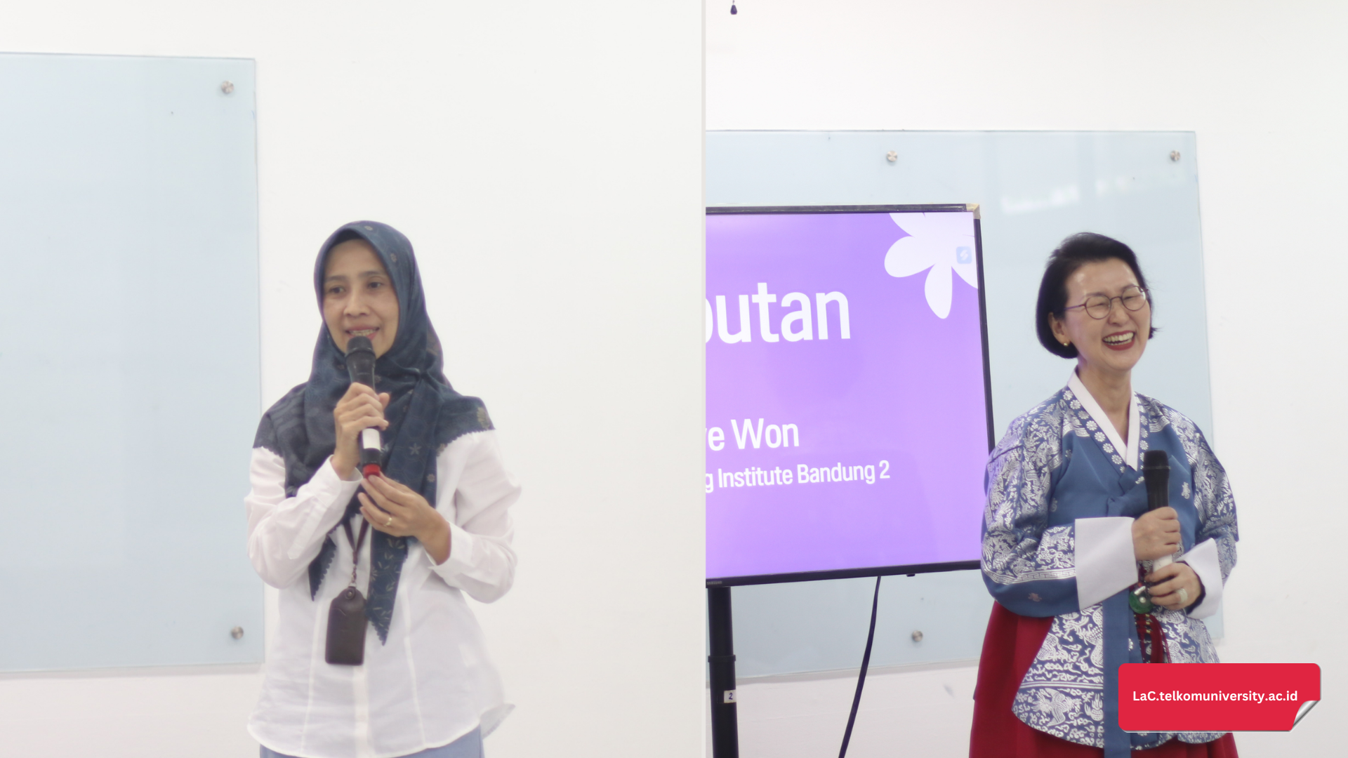 Sambutan dari Ibu rika dan Hyewon ssaem