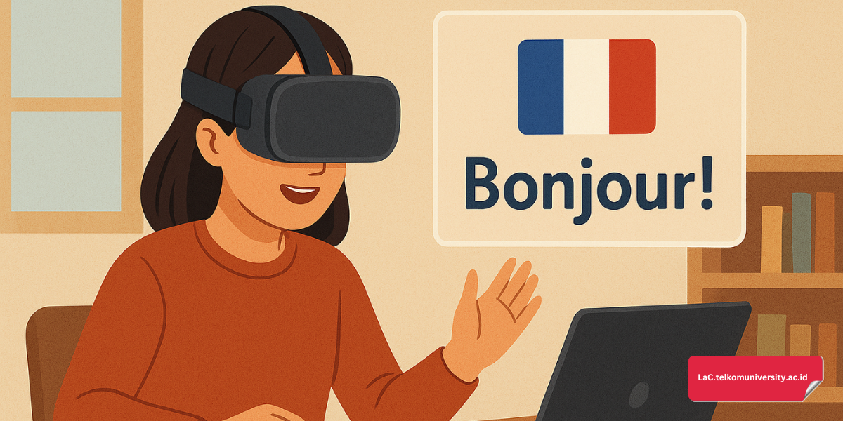 Mahasiswa belajar Bahasa Prancis menggunakan teknologi VR