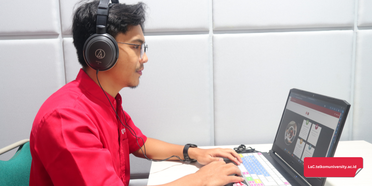 Peserta mengikuti tes TOEFL ITP daring di Telkom University Language Center