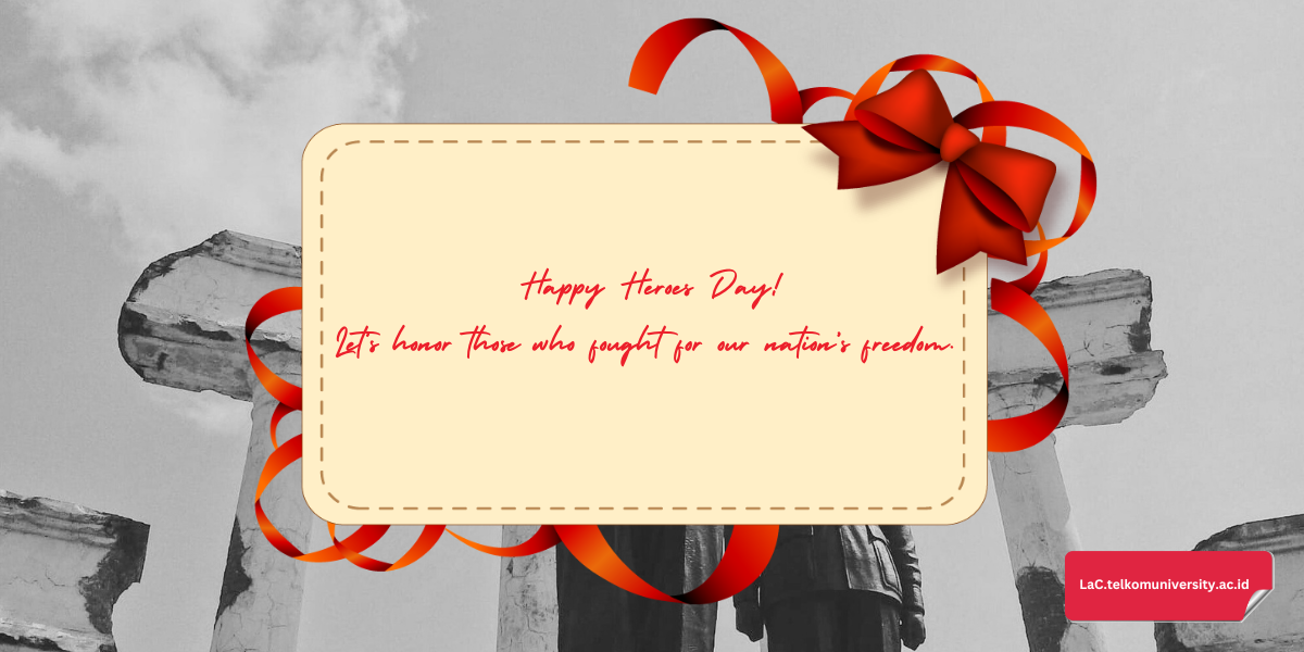 Ucapan Selamat Hari Pahlawan dalam Bahasa Inggris di kartu ucapan digital