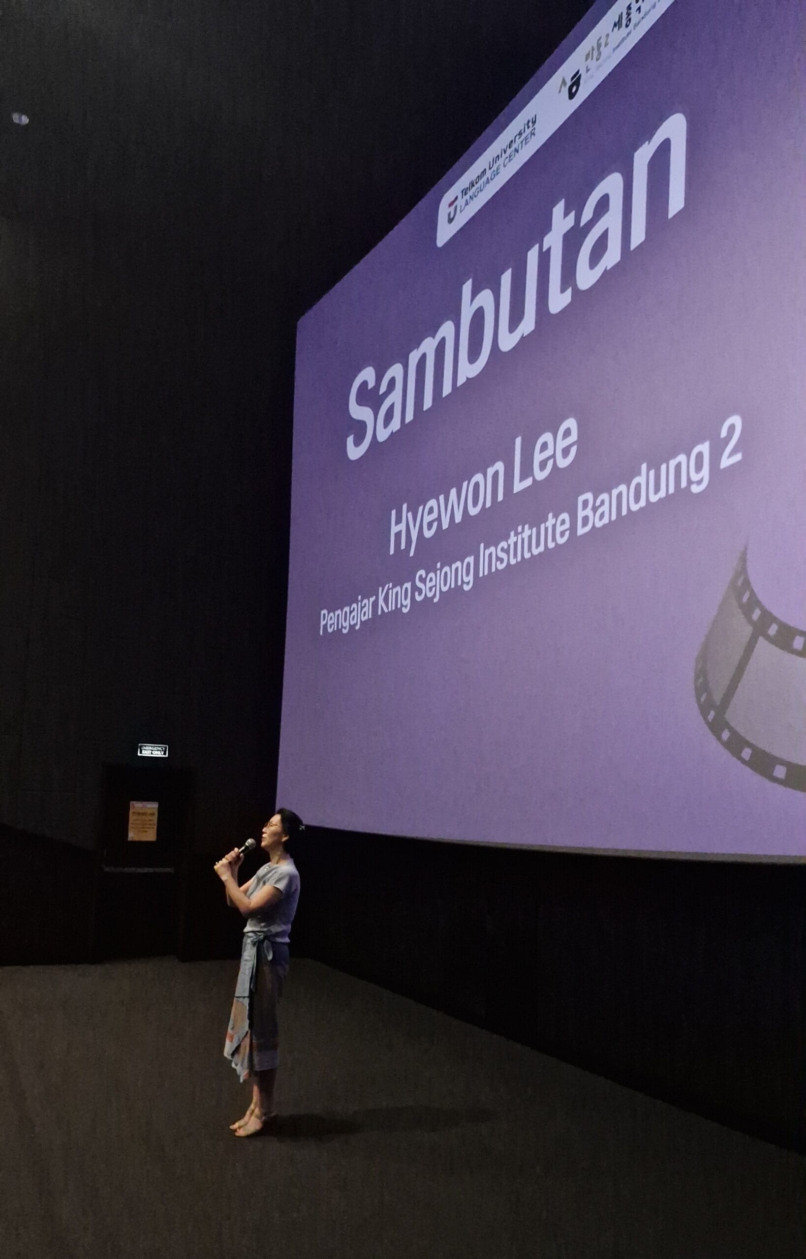 Sambutan dari Ibu Hyewon Lee, Pengajar KSI Bandung 2 