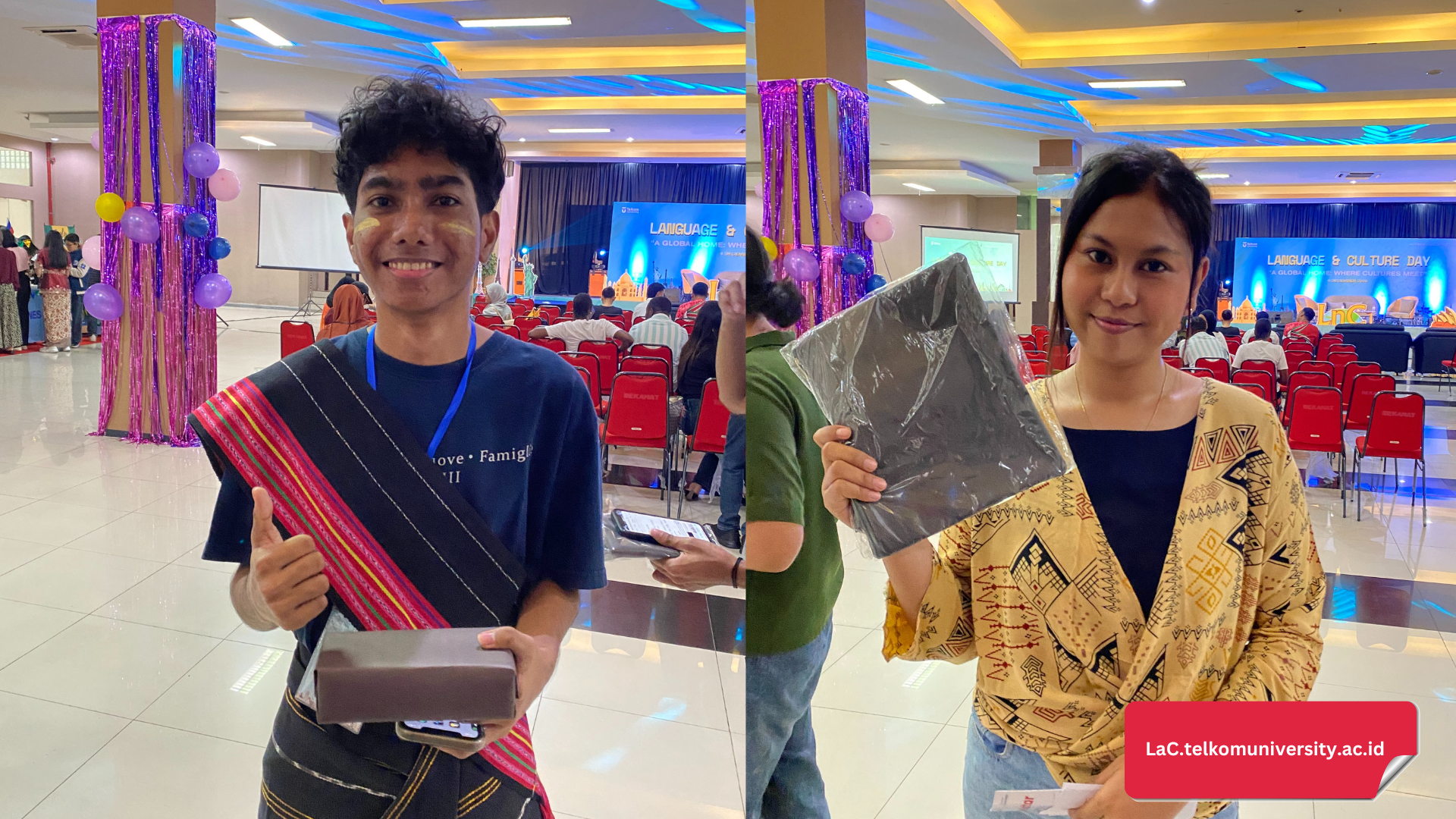 Peserta yang mendapatkan merchandise LaC